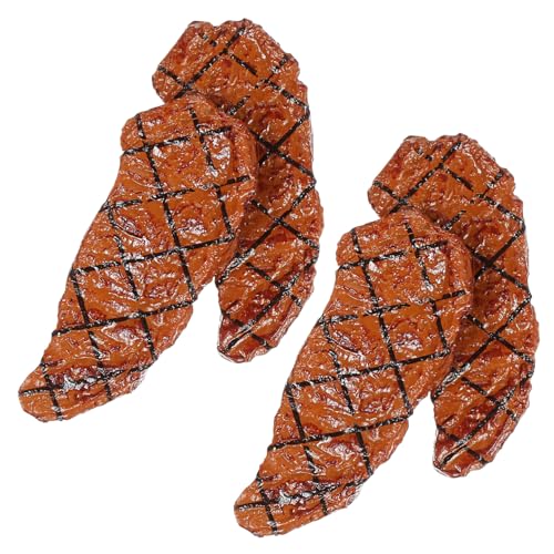 COMNESTBI 4 Stck. Künstliche Steaks Gefälschtes Gebratenes Steak Realistisch Künstliche Steak-Foto-Requisite Simuliertes Gekochtes Steak Mini-Steak Kleines Spielzeugsteak Fleisch Winzig PVC COMNESTBI 4 Stck. Künstliche Steaks Gefälschtes Gebratenes Steak Realistisch Künstliche Steak-Foto-Requisite Simuliertes Gekochtes Steak Mini-Steak Kleines Spielzeugsteak Fleisch Winzig PVC von COMNESTBI
