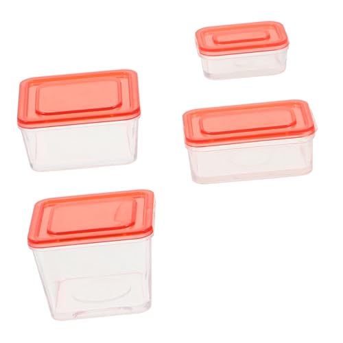 COMNESTBI 4 Stück Boxen Aufbewahrungsbox Wiederverwendbare Obst Organizer Modelle Mini Hausverzierungen Mini Schmuck Puppenhausbedarf Miniatur Küchendekor Dekorativer Korb Modell von COMNESTBI