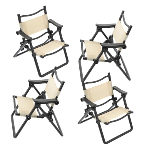 COMNESTBI 4 Stück Mini-Möbel Miniatures puppenstubenmöbel Dollhouse Furniture Dollhouse Accessories Mini-Puppenstubenstuhl Stühle für Partyveranstaltungen Mini-Strandkorb-Modell Mini-Stuhl von COMNESTBI