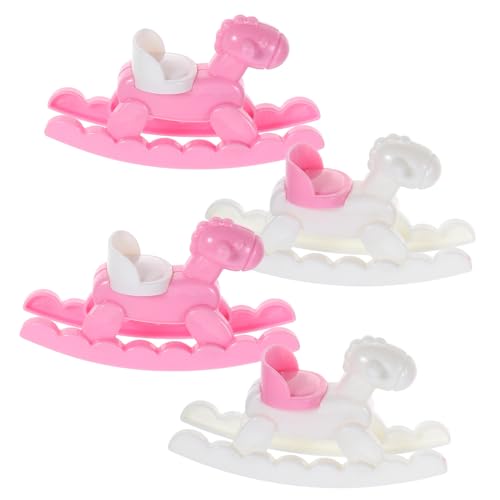 COMNESTBI 4 Stück Puppenhaus-trojaner Schaukeln Creme Mini Modell Für Puppenhausmöbel Puppenhaus-schaukelpferd Puppenhausdekor Puppenstubenstuhl Modell Puppenhaus-Modell Abs Weiß COMNESTBI 4 Stück Puppenhaus-trojaner Schaukeln Creme Mini Modell Für Puppenhausmöbel Puppenhaus-schaukelpferd Puppenhausdekor Puppenstubenstuhl Modell Puppenhaus-Modell Abs Weiß von COMNESTBI