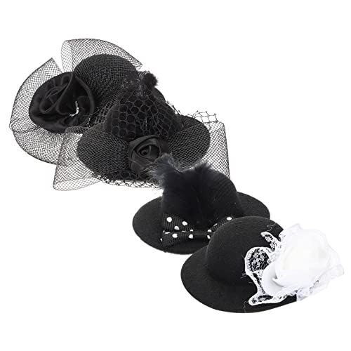 COMNESTBI 4 Stück Puppenhutzubehör Kostüm Mini Hüte für Frauen Hüte für die Teeparty winzig Bastelpuppe kleiner Zylinder Teeparty Dress -up Schneemann-Kleidungszubehör Stoff COMNESTBI 4 Stück Puppenhutzubehör Kostüm Mini Hüte für Frauen Hüte für die Teeparty winzig Bastelpuppe kleiner Zylinder Teeparty Dress -up Schneemann-Kleidungszubehör Stoff von COMNESTBI