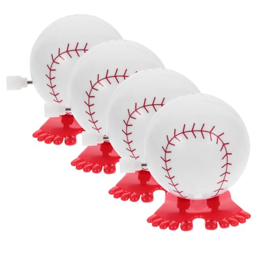COMNESTBI 4Stücke Aufzieh Bouncing Jumping Ball Spaß Und Unterhaltung Für Partys Und Feste Weißes Design von COMNESTBI