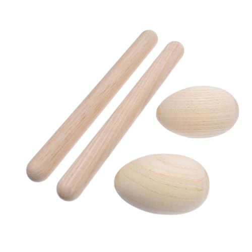 COMNESTBI 4Stücke Teiliges Holz Schlaginstrument Set Rhythmus Sticks Eierspielzeug Musikspielzeug für Kleinkinder Kreatives für Jungen COMNESTBI 4Stücke Teiliges Holz Schlaginstrument Set Rhythmus Sticks Eierspielzeug Musikspielzeug für Kleinkinder Kreatives für Jungen von COMNESTBI