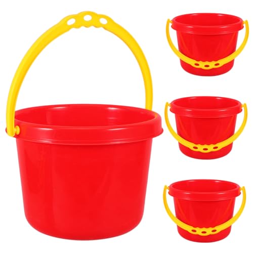 COMNESTBI 4Stücke Teiliges Strandspielzeug Kunststoff Eimer und Förmchen für Wasser und Sandspiele Kreatives für Jungen und Zufällige Farben für Strand und Garten COMNESTBI 4Stücke Teiliges Strandspielzeug Kunststoff Eimer und Förmchen für Wasser und Sandspiele Kreatives für Jungen und Zufällige Farben für Strand und Garten von COMNESTBI