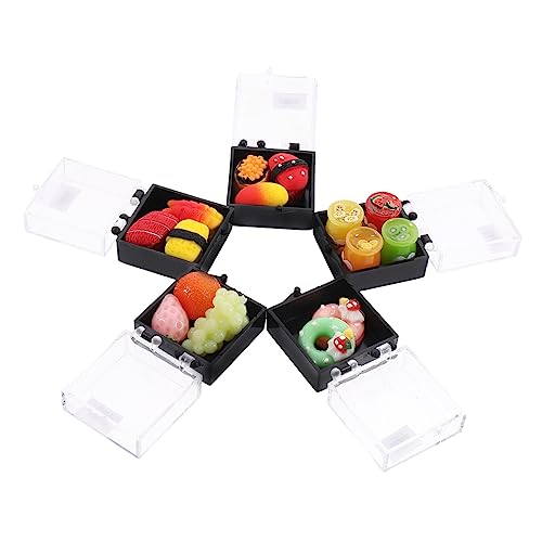 COMNESTBI 5 Boxen Mini Lebensmittelmodelle Donut Dekoration Früchte Miniatur Dessert Dekoratives Sushi Modell Miniatur Lebensmittel Künstliches Sushi Simuliertes Obstmodell COMNESTBI 5 Boxen Mini Lebensmittelmodelle Donut Dekoration Früchte Miniatur Dessert Dekoratives Sushi Modell Miniatur Lebensmittel Künstliches Sushi Simuliertes Obstmodell von COMNESTBI