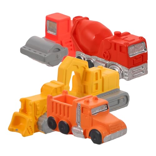 COMNESTBI 5 Stück Mini-Technik-Spielzeug, Kleine Baufahrzeuge, Spielzeug, Mikro-landschaftsbau-Fahrzeuge, Statuen, Mikro-konstruktionsspielzeug, Sandtisch, Baustellenmodelle von COMNESTBI