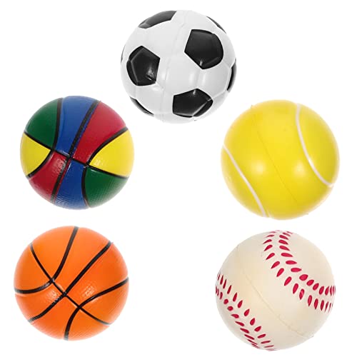 COMNESTBI 5stücke Sportbälle Teiliges Stressball Spielzeug Für Junge Mädchen Und Weiche Pu Und Schwammkonstruktion Party- Für Sportveranstaltungen Und Spielpausen Basketball Fußball COMNESTBI 5stücke Sportbälle Teiliges Stressball Spielzeug Für Junge Mädchen Und Weiche Pu Und Schwammkonstruktion Party- Für Sportveranstaltungen Und Spielpausen Basketball Fußball von COMNESTBI