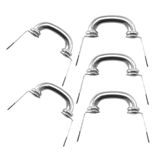 COMNESTBI 5 Stück Mini-schubladengriff Schubladenknöpfe Für Miniatur-hausgriffe Puppenhaus Zubehör Für Puppenhäuser Mini-knöpfe Klein Handhaben Aluminiumlegierung Silver von COMNESTBI