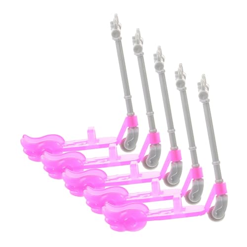 COMNESTBI 5 Stück Puppensachen Puppen-mini-Scooter Beweglicher Roller Mini- -Scooter Puppenszenendekor Puppenroller Für Partyspiele Roller Puppe Scooter Prop Plastik von COMNESTBI