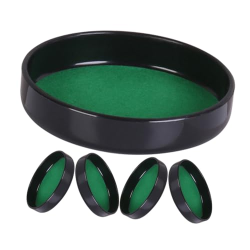 COMNESTBI 5 Stück Zubehör für Siebbecher-Chassis Würfelbecher-Zubehör Deckel für Würfelstreuer Würfelbecher-Grundplatte Bar Requisiten Tassenunterschale Würfelbecher-Tablett Plastik Green COMNESTBI 5 Stück Zubehör für Siebbecher-Chassis Würfelbecher-Zubehör Deckel für Würfelstreuer Würfelbecher-Grundplatte Bar Requisiten Tassenunterschale Würfelbecher-Tablett Plastik Green von COMNESTBI