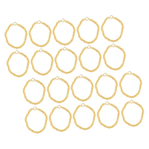 COMNESTBI 50 Stück Mini Ketten für Puppen aus Goldenen aus Metalllegierung für Dekorationen und Elegante Puppenschmuckstücke Leichte und Handliche Ketten für Kreative Bastelprojekte von COMNESTBI