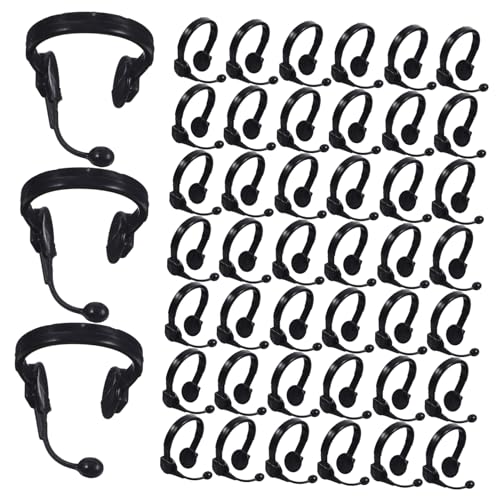 COMNESTBI 50 Stück Puppe Verkleidet Kopfhörer verkleidung für Toys Puppen-Mini-Headset mikrofon baustützen Puppen-Headset- Puppen-Anziehkopfhörer Plastik von COMNESTBI