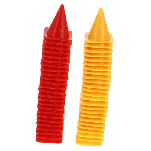 COMNESTBI 50 Stück für Straßenkegelmodell Bildungsspielzeug Verkehr Sportspielzeug Zapfen Mini-Leitkegel aus Kunststoff Fahrkegel für das Training Abs Zufällige Farbe COMNESTBI 50 Stück für Straßenkegelmodell Bildungsspielzeug Verkehr Sportspielzeug Zapfen Mini-Leitkegel aus Kunststoff Fahrkegel für das Training Abs Zufällige Farbe von COMNESTBI