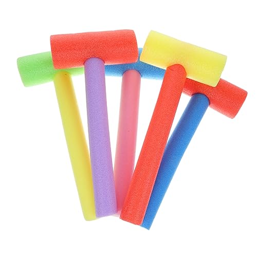 COMNESTBI 5Stücke Teiliges Spielzeughammer für Leichte Schaumstoffhämmer für Aktivitäten Partys und Eltern Junge Mädchen Spiele Vielseitige Verwendungsmöglichkeiten Farbe Zufällig von COMNESTBI