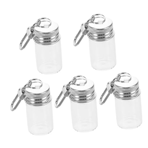 COMNESTBI 5pcs Mini Glasflasche Schlüsselbund DIY Wunsch Drifting Flasche Kleine Glasflaschen Schlüsselbundprojekte Klare Winzige Glasflaschen Für Parfümverzierungen COMNESTBI 5pcs Mini Glasflasche Schlüsselbund DIY Wunsch Drifting Flasche Kleine Glasflaschen Schlüsselbundprojekte Klare Winzige Glasflaschen Für Parfümverzierungen von COMNESTBI