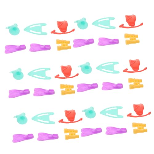 COMNESTBI 6 Sets Tauchausrüstung Für Puppen: Bunte Miniatur-schnorchelausrüstung – Mini-sauerstoffflasche Für Puppen, Flipper, Kleine Requisiten Zum Verkleiden COMNESTBI 6 Sets Tauchausrüstung Für Puppen: Bunte Miniatur-schnorchelausrüstung – Mini-sauerstoffflasche Für Puppen, Flipper, Kleine Requisiten Zum Verkleiden von COMNESTBI