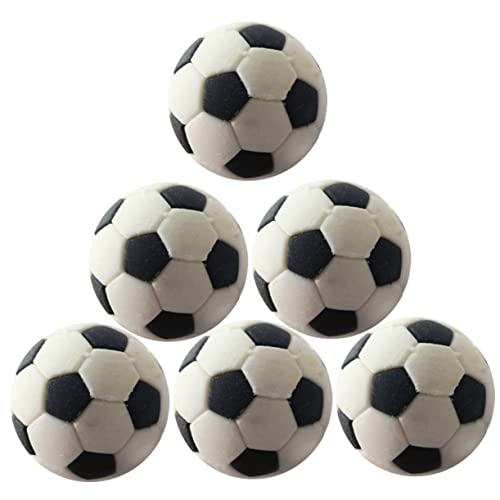 COMNESTBI 6stücke Mini Fußball Deko Lebendige Miniaturen Für Puppenhaus Realistische Fußballmodelle Für Miniaturszenen Und Tischdekorationen von COMNESTBI