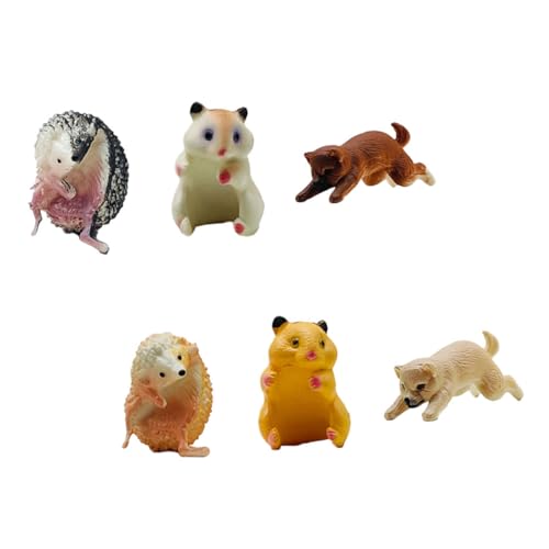 COMNESTBI 6 Stück Hamster-becherhalter, Wasserbecherrand, Charm-Dekoration, Becherzubehör, Becherrand, Tierfigur, Becher-hängeornament, Schöner Becherrand-Marker COMNESTBI 6 Stück Hamster-becherhalter, Wasserbecherrand, Charm-Dekoration, Becherzubehör, Becherrand, Tierfigur, Becher-hängeornament, Schöner Becherrand-Marker von COMNESTBI