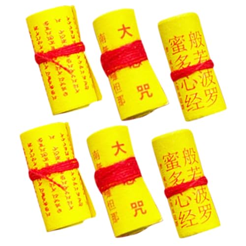 COMNESTBI 6 Stück Kleine Schriften Zum Basteln Dekoratives Schriftrollendekor Ornament Modell Der Schriftrolle Mini Dekoration Kleine Schriftrolle Requisiten Altes Schriftmodell Papier von COMNESTBI