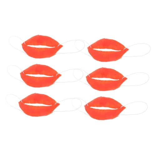 COMNESTBI 6 Stück Lustige Requisiten Wurst Mund Dekorative Mundstütze Großes Wurstmaul Cosplay-Wurst-Mund Plastik Rot COMNESTBI 6 Stück Lustige Requisiten Wurst Mund Dekorative Mundstütze Großes Wurstmaul Cosplay-Wurst-Mund Plastik Rot von COMNESTBI