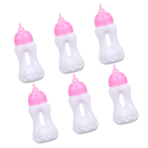 COMNESTBI 6 Stück Mini -Flaschenspielzeug Babyflaschen Puppenflasche realistisch kinderflaschen Chilli Bottles Toys for geben vor, Modell zu Sein Puppensaftflaschen Sport von COMNESTBI