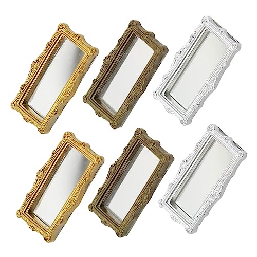 COMNESTBI 6 Stück Mini-Spiegel Für Puppenhäuser Kleiner Spiegel Für Puppenhauszubehör Spiegel Für Puppenhaus Kinderpuppenhausspielzeug Spiegel-kit Miniaturspiegel Für Harz COMNESTBI 6 Stück Mini-Spiegel Für Puppenhäuser Kleiner Spiegel Für Puppenhauszubehör Spiegel Für Puppenhaus Kinderpuppenhausspielzeug Spiegel-kit Miniaturspiegel Für Harz von COMNESTBI