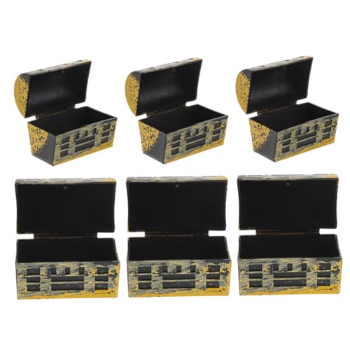 COMNESTBI 6 Stück Miniaturmodellschmuck Mini-Hausverzierung kleine Schatztruhe Party für Mädchen puppenhaus zubehör mini Miniaturen zum Basteln Abs Golden COMNESTBI 6 Stück Miniaturmodellschmuck Mini-Hausverzierung kleine Schatztruhe Party für Mädchen puppenhaus zubehör mini Miniaturen zum Basteln Abs Golden von COMNESTBI