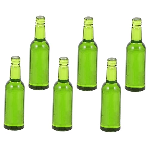COMNESTBI 6stücke Miniatur Bierflaschen Für Puppenhäuser Detailgetreue Miniatur Weinflaschen Zur Dekoration Von Wohnräumen Und Küchen Für Kreative Szenen Und von COMNESTBI