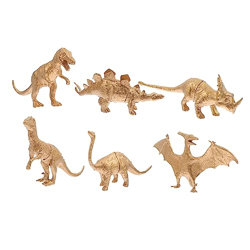 COMNESTBI 6Stücke Goldene Dinosaurier Modelle für Lernspielzeug und Desktop Ornamente Dinosaurier Mottopartys und für Jungen COMNESTBI 6Stücke Goldene Dinosaurier Modelle für Lernspielzeug und Desktop Ornamente Dinosaurier Mottopartys und für Jungen von COMNESTBI