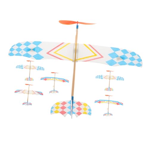 COMNESTBI 6Stücke Gummibandflugzeuge Kinderfreundliches Segelflugzeugmodell für Outdoor Leicht Zusammenbaubar Verarbeitung Spaß für Altersgruppen COMNESTBI 6Stücke Gummibandflugzeuge Kinderfreundliches Segelflugzeugmodell für Outdoor Leicht Zusammenbaubar Verarbeitung Spaß für Altersgruppen von COMNESTBI