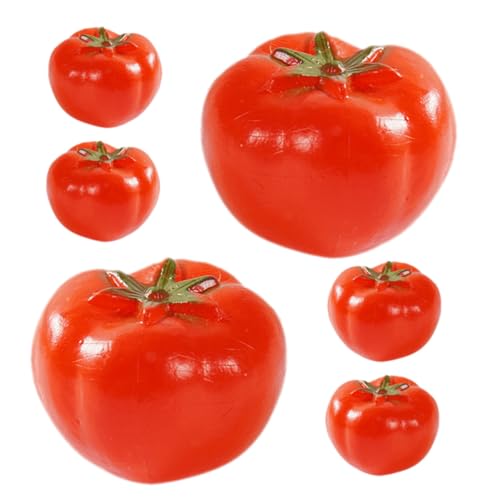 COMNESTBI 6Stücke Künstliche Tomaten Realistische Gemüsedekoration Lebensechte Mini Tomaten Für Kreative DIY Projekte Für Schaufensterdekoration COMNESTBI 6Stücke Künstliche Tomaten Realistische Gemüsedekoration Lebensechte Mini Tomaten Für Kreative DIY Projekte Für Schaufensterdekoration von COMNESTBI