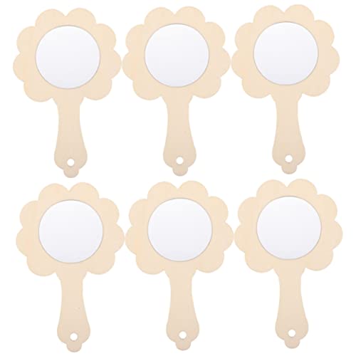 COMNESTBI 6Stücke Mini Holzspiegel für DIY Bastelset für Kreative Handarbeit Unvollendete Kinderspiegel zum Bemalen für Kinderzimmer und Bezaubernde Spiegel COMNESTBI 6Stücke Mini Holzspiegel für DIY Bastelset für Kreative Handarbeit Unvollendete Kinderspiegel zum Bemalen für Kinderzimmer und Bezaubernde Spiegel von COMNESTBI