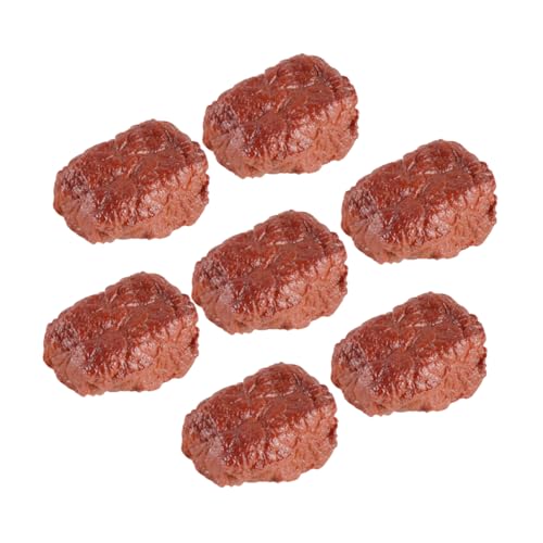 COMNESTBI 7 Stück Simulationsrindfleischmodell Groß Künstliche Fleischrequisiten Realistisch Darüber Hinaus Party Fake-Food-Steak Künstliches Rindfleisch Food-Foto-Requisiten Leben Brown PVC COMNESTBI 7 Stück Simulationsrindfleischmodell Groß Künstliche Fleischrequisiten Realistisch Darüber Hinaus Party Fake-Food-Steak Künstliches Rindfleisch Food-Foto-Requisiten Leben Brown PVC von COMNESTBI