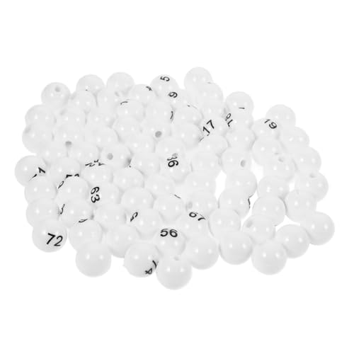 COMNESTBI 75Stücke Tombola Bälle aus Kunststoff Wiederverwendbare Zahlenbälle für Home Party Gewinnspiele und Brettspiele für Spaß und Unterhaltung COMNESTBI 75Stücke Tombola Bälle aus Kunststoff Wiederverwendbare Zahlenbälle für Home Party Gewinnspiele und Brettspiele für Spaß und Unterhaltung von COMNESTBI