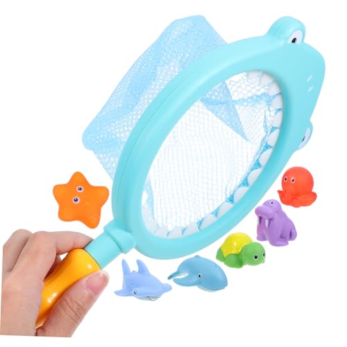 COMNESTBI 7Stücke Badespielzeug für Teiliges mit Schwimmenden Tier Spritztieren und Fischernetz für Badewanne Pool und Strand Leuchtendes Design Fördert die Motorischen COMNESTBI 7Stücke Badespielzeug für Teiliges mit Schwimmenden Tier Spritztieren und Fischernetz für Badewanne Pool und Strand Leuchtendes Design Fördert die Motorischen von COMNESTBI