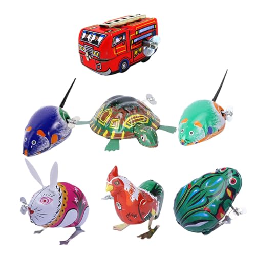 COMNESTBI 7Stücke Teiliges Aufziehspielzeug im Cartoon Stil für Nostalgisches Blechspielzeug mit Kreativem Design und Lustigem Spielspaß für Drinnen und Draußen zu Ostern COMNESTBI 7Stücke Teiliges Aufziehspielzeug im Cartoon Stil für Nostalgisches Blechspielzeug mit Kreativem Design und Lustigem Spielspaß für Drinnen und Draußen zu Ostern von COMNESTBI
