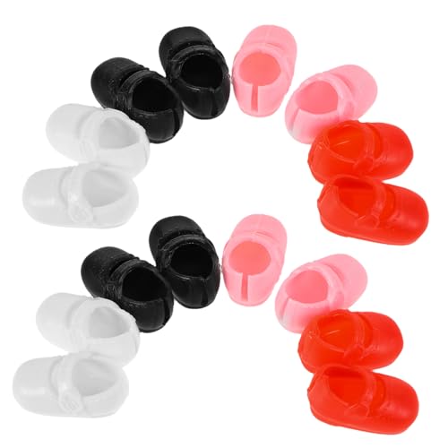 COMNESTBI 8 Paare Simulationspuppenschuhe Mini-fingerschuhe Mini-schuhmodelle Kleines Hauszubehör Mini-Hausschuhe Miniaturdekor Mini -Szene Schmücken Mini-spielzeughaus-Ornamente Plastik von COMNESTBI