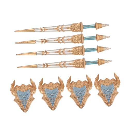 COMNESTBI 8 Stück Mini -waffenbausteine Rollenspiele Für Kinderspiele Mittelalterliche Actionfiguren Kostüm -Cosplay -Spiele Bausteine ​​Figuren Modelle Toy Soillers Plastik von COMNESTBI
