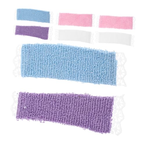 COMNESTBI 8 Stück Weiche Badezimmeraccessoires im Maßstab Kreatives Spielzubehör für Rollenspiele und DIY Projekte Kinderzimmern von COMNESTBI