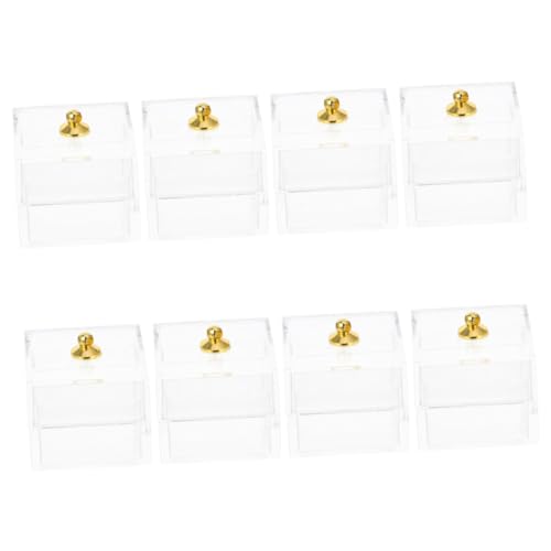 COMNESTBI 8Er-Packung Mini-Hausdekoration Mädchen schaufenster Box klein Little Boxes puppenhaus deko kleine Boxen tinibox Miniaturboxen für Mini House Prop Miniaturmodelle Plastik COMNESTBI 8Er-Packung Mini-Hausdekoration Mädchen schaufenster Box klein Little Boxes puppenhaus deko kleine Boxen tinibox Miniaturboxen für Mini House Prop Miniaturmodelle Plastik von COMNESTBI