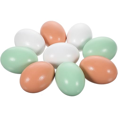 COMNESTBI 9Stücke Teiliges Gefälschte Holzeier für Ostern DIY Bemalbare Eierdekoration Handgemachte Holz Eier Realistische COMNESTBI 9Stücke Teiliges Gefälschte Holzeier für Ostern DIY Bemalbare Eierdekoration Handgemachte Holz Eier Realistische von COMNESTBI