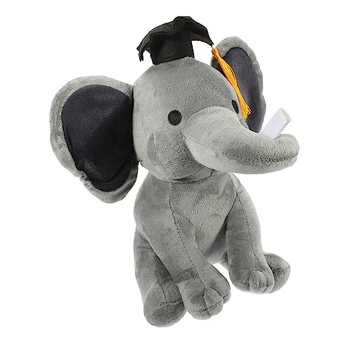 COMNESTBI Abschlussgeschenk Riese Abschluss Gefüllter Elefant Elefantenpuppe Elefant Ausgestopfte Tiere Elefantplüsch Abschluss Plüschtier Abschluss Elefant Plüsch Groß Stoff Grey von COMNESTBI