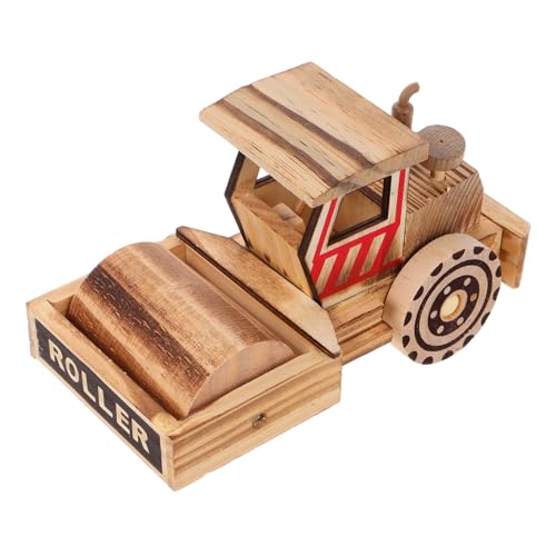 COMNESTBI Antikes Holzhandwerk Kleiner Rollwagen Dekoration Rollwagen Statue Rollwagen Figur LKW Desktop Rollwagen Modell Ornament Rollwagen Rollwagen von COMNESTBI