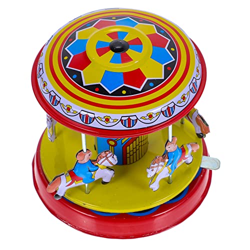 COMNESTBI Antikes Karussell Aufziehspielzeug aus Vintage Rotationsspielzeug für Langlebig und Sicher für Heim und Bardekoration Perfektes für Sammler COMNESTBI Antikes Karussell Aufziehspielzeug aus Vintage Rotationsspielzeug für Langlebig und Sicher für Heim und Bardekoration Perfektes für Sammler von COMNESTBI