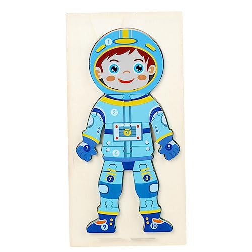 COMNESTBI Astronauten Puzzle Für Lustiges Und Lehrreiches Holzspielzeug Menschlichen Körperkenntnisse Für Jungen Und Ab Jahren von COMNESTBI