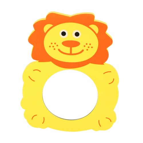 COMNESTBI Badespielzeug für Babysicherer Spiegel Babyspiegelspielzeug Badewannenspielzeug Spaß Badewanne Seifenblasen-Badespielzeug Spiegel in Tierform Glas Yellow von COMNESTBI
