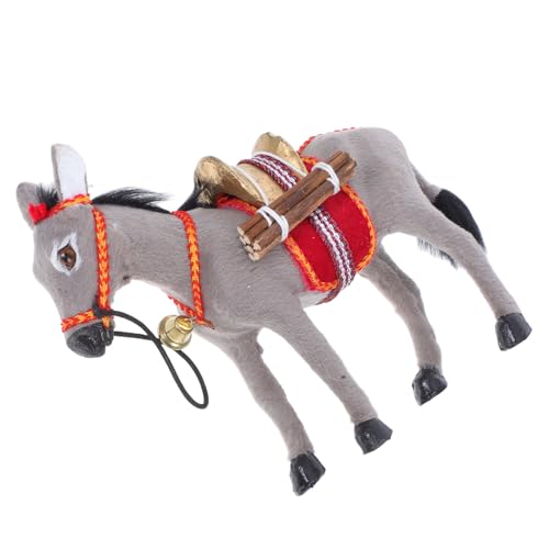 COMNESTBI Esel Figurine Aus Kunststoff Realistisches Tiermodell Für Bildung Und Spiel Geeignet Für Schulen Kinderzimmer Dekoration Farbe Zufällig von COMNESTBI
