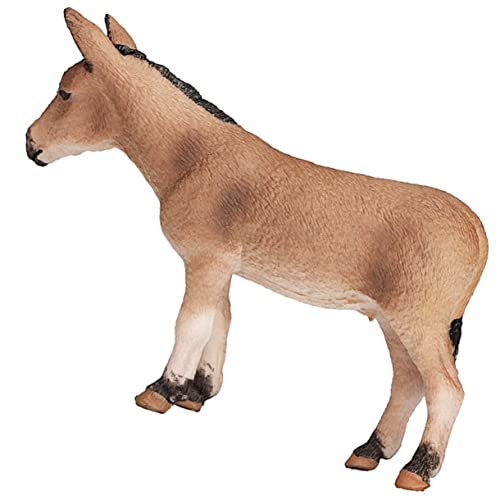 COMNESTBI Eselfiguren für für Babys stehende Eselstatue Eselsohren Tierfigur für Terrarium Esel-Statue Eselstatue für Eselmodell für die Bildung Esel-Ornament Plastik von COMNESTBI