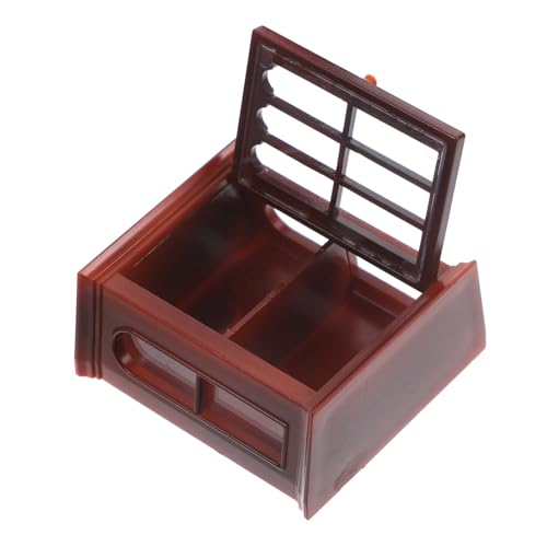 COMNESTBI Exquisite Mini-möbel Miniatur Bücherregal Klein Puppe Wein Kuriosität Live Unser Vitrine Mini-küchenschrank Mini-möbelschmuck Minischrank Mini-hausschrank Plastik von COMNESTBI