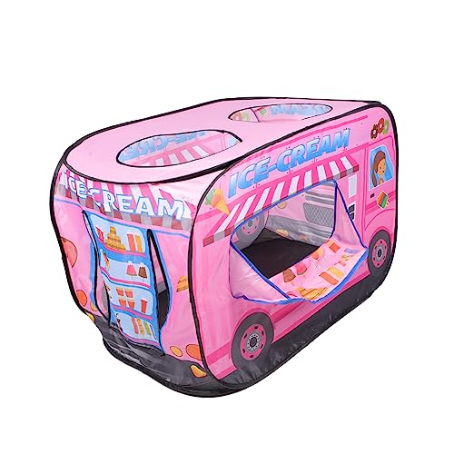 COMNESTBI Faltbares Kinderspielzelt Eiswagen Form für Drinnen und Draußen Muster für Rollenspiel Spielhaus für Kreative Spiele und Gartenaktivitäten COMNESTBI Faltbares Kinderspielzelt Eiswagen Form für Drinnen und Draußen Muster für Rollenspiel Spielhaus für Kreative Spiele und Gartenaktivitäten von COMNESTBI